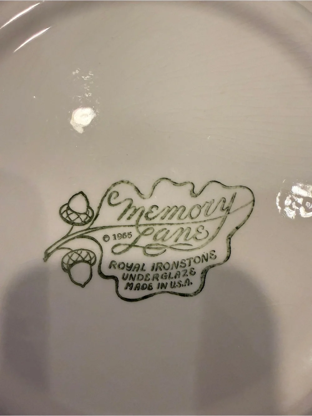 1965 Memory Lane Royal Ironstone Red Transferware Dinner Plate 10” Farmhouse USA